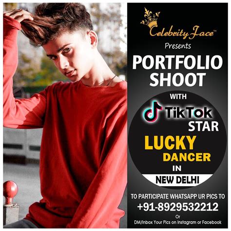 Apply For The Photoshoot With Top Tik Tok Star Lucky Dancer Celebrity