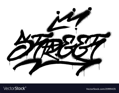 Street Graffiti Royalty Free Vector Image Vectorstock