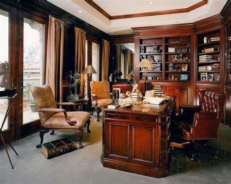 Study Room Traditional Library Home Library Design Home Office