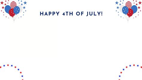 4th Of July Zoom Background Template Digital Template Etsy Uk
