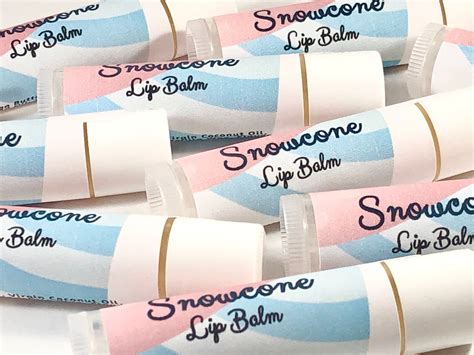 Snow Cone Lip Balm Yummy Fruit Flavored Chapstick Fun Flavored Etsy