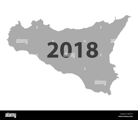 Map Of Sicily 2018 R68T1X 