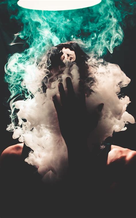 Wallpaper Dark Face Smoke Hand In 2021 Smoke Pictures Smoke Bomb