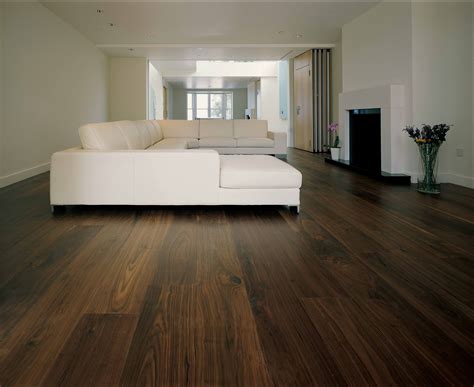 Walnut Flooring In A Contemporary Living Room Carlisle Wide Plank