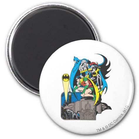Batmanbatgirlrobin Magnet Zazzle Batgirl And Robin Batman And
