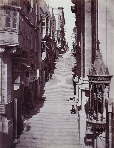 St John Street Valletta Malta In 1879 By Giorgio Sommer San Gwann