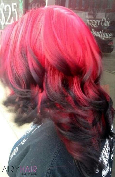 13 Best Black And Red Ombré Hair Color Ideas 2024