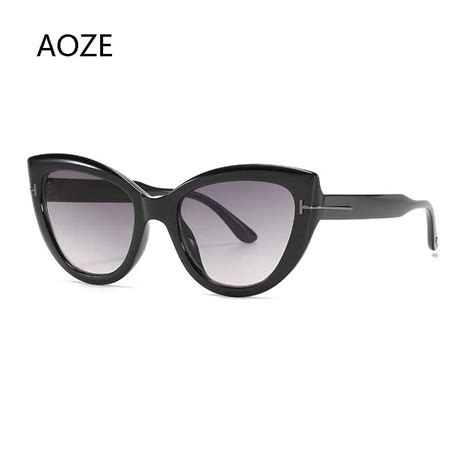 2020 new fashion brand tom designer cat s eye female luxury sunglasses female glasses popular