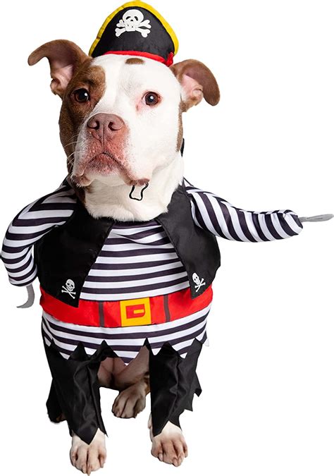 Pet Krewe Dog Pirate Costume Pet Costume With Arms