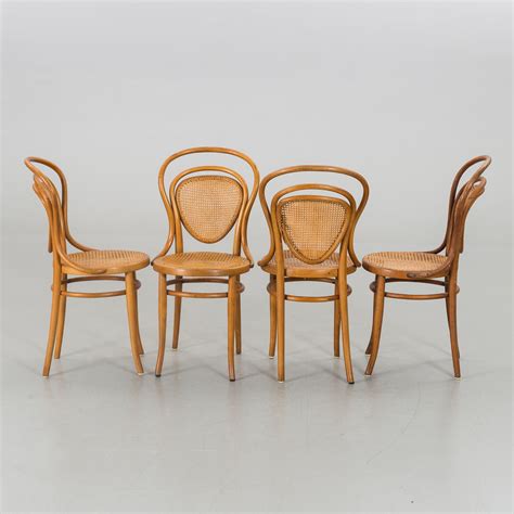 A Set Of Bentwood Thonet Style Chairs From The Second Half Of Th Century Bukowskis