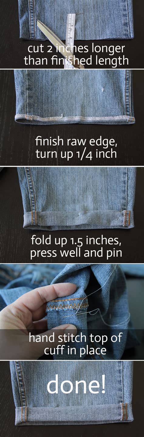 Make The Perfect Cut Off Jeans In 15 Minutes Cuffed
