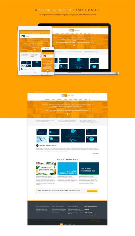 Personalizables, con muchos recursos gráficos y 100% gratis. View Slidescarnival Templates Pics