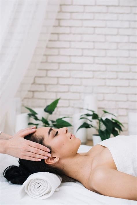 Woman Receiving A Relaxing Facial Massage Facial Massage Massage Pictures Beauty Spa