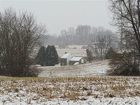 Pennsylvania Farm On A Snowy Day Photograph By William Jobes Fine Art