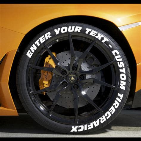 Create Your Own Tire Stickers Full Tire Decal Kit Tiregraficx
