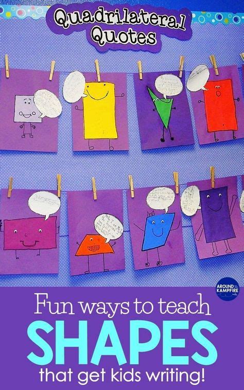 Fun Ways To Teach Shapes That Get Kids Writing Math Crafts Teaching