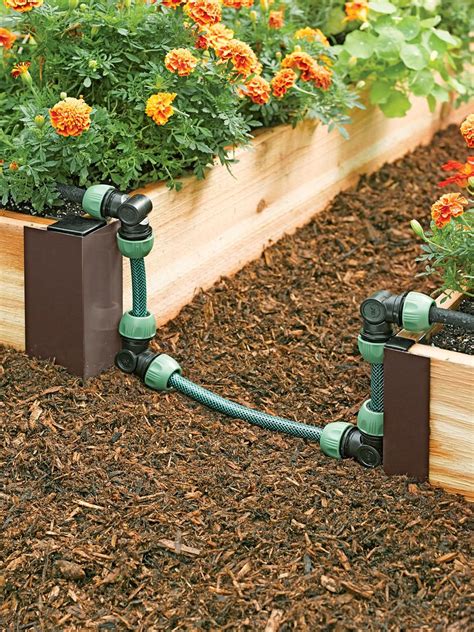 A drip irrigation system is highly efficient way to water your vegetables, flowers, trees, and shrubs. Raised Bed Soaker Hose Connector Kit - Snip-n-Drip ...