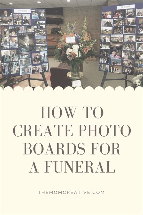 How To Create Photo Boards For A Funeral Or Other Celebration Photo