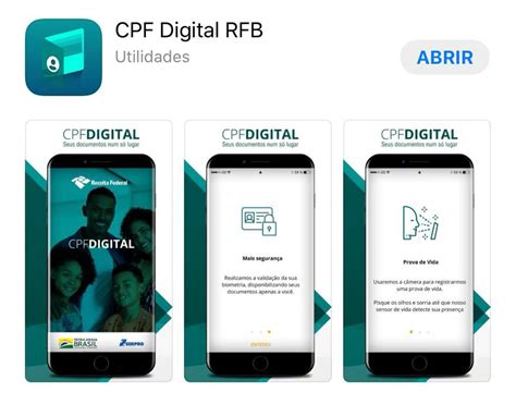 CPF Digital aplicativo da Receita Federal está disponível para Android