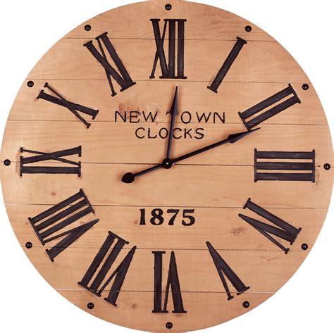 Large Decorative Wall Clock 43 Inch Round Oversized Roman Numeral