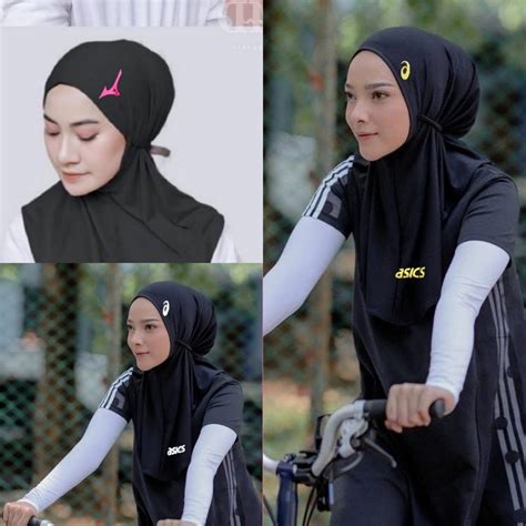 Jual Hijab Tali Sport Jilbab Maryam Olahraga Kerudung Voly Shopee Indonesia