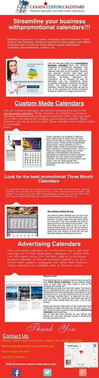 Streamline Your Business With Best Promotional Calendars