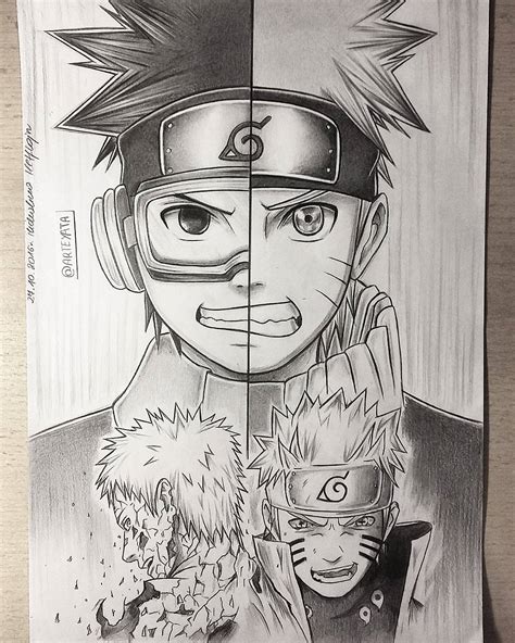 Naruto Uzumaki Pencil Drawing By Me Naruto Kulturaupice