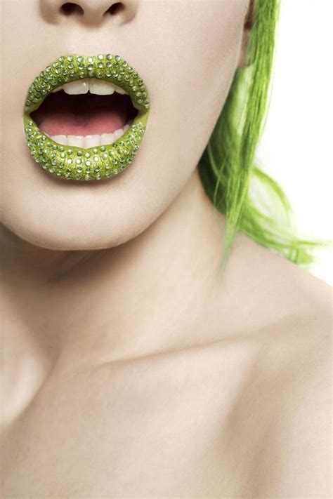 Green Lipstick Green Lips Green Hair