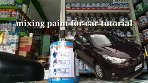 How To Mix Paint For Car Youtube