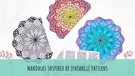 Basic Mandala Art Mandala Art Using Zentangle Inspired Patterns