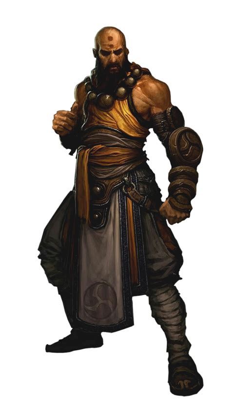 Human Male Monk Pathfinder Pfrpg Dnd Dandd D20 Fantasy Fantasy