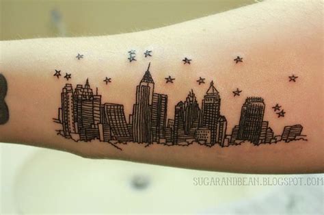 Atlanta Skyline Tattoo In The Style Of 500 Days Of Summer Adorable