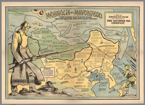 Mongolia And Manchukuo David Rumsey Historical Map Collection