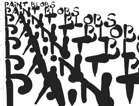 Free Font Paint Blobs By Darrell Flood