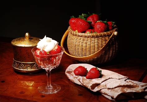 The Strawberry Basket Still Life Composition Selected Fo Flickr