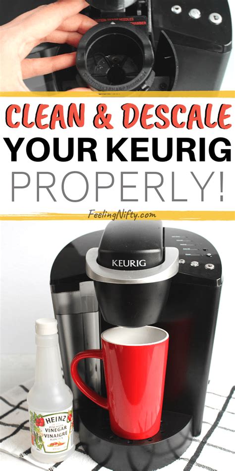 Place the rear access panel on the coffee maker and secure it with the thumbscrew knob. How to Descale a Keurig - 2 Easy Ways {with vinegar and ...