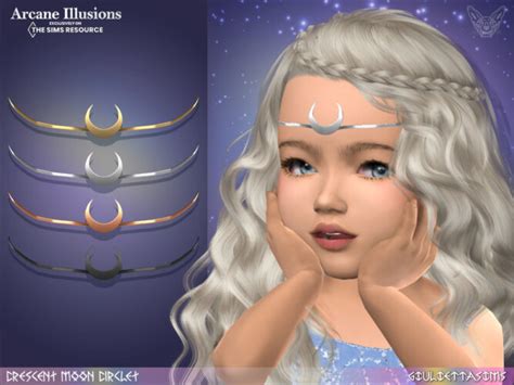 Arcane Illusions Crescent Moon Circlet For Toddlers By Feyona At Tsr