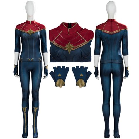 2023 Captain Marvel 2 Cosplay Costume Carol Danvers Jumpsuit Champion