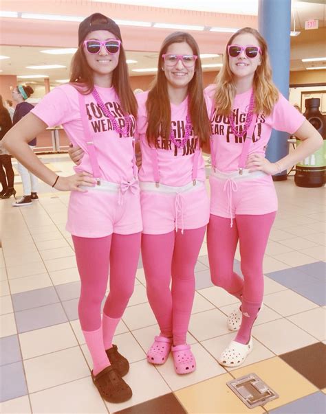 Homecoming Spirit Week Outfits Class Color Day Pink Out Spirit