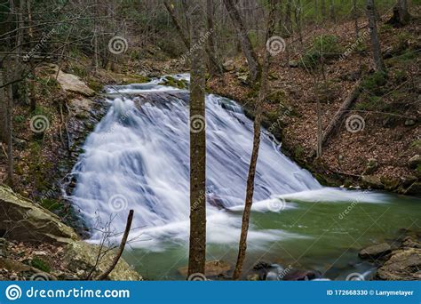 One Of The Many Waterfalls On Roaring Run Creek Stock Photo Image Of