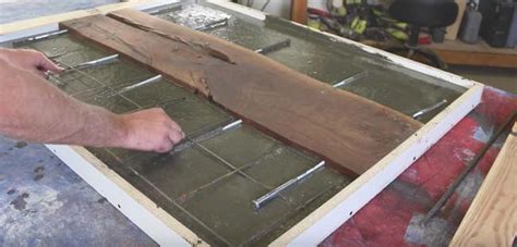 Pouring diy concrete countertops can be really fun. DIY Walnut Slab Concrete Table | DIY Projects With Pete