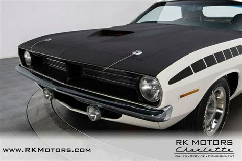 1970 Plymouth Cuda Aar Alpine White Hardtop 340 V8 3 Speed Automatic