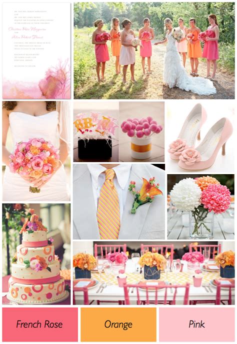 pink and orange theme | Orange and pink wedding, Orange wedding themes