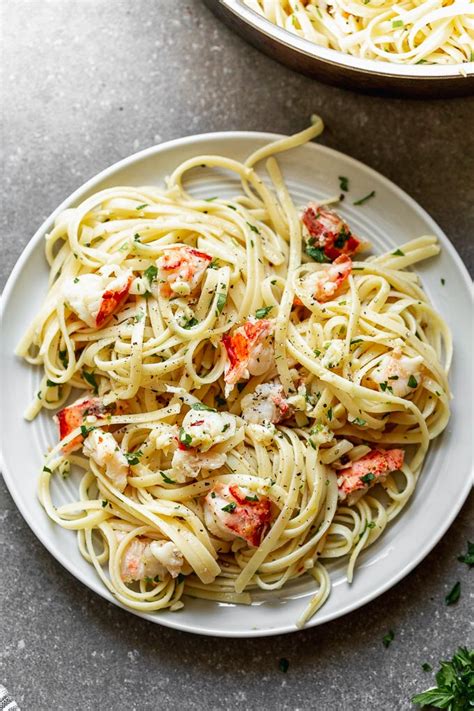 Add garlic to the skillet, and cook, stirring frequently, until fragrant, about 1 minute. Lobster Scampi with Linguine - Cooking for Keeps | Recipe ...
