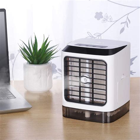 3 In 1 Quiet Table Air Conditioner Mini Desktop Humidifier With