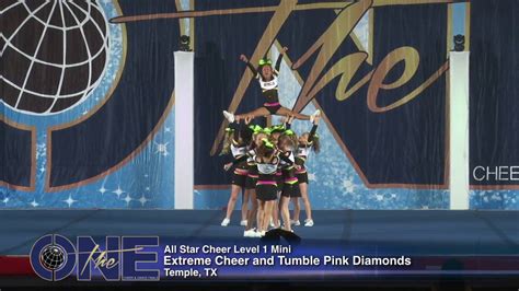 Extreme Cheer And Tumble Pink Diamonds All Star Cheer Level 1 Mini 2016