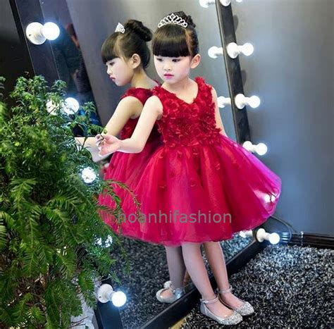 2017 Shoulder Flowers Princess Peng Peng Skirt Flower Girl Dress Stage