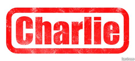 Charlie Text Effect And Logo Design Name