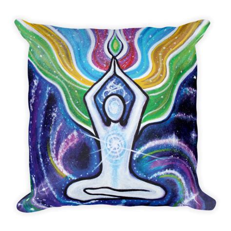 Cosmic Yogi Square Pillow