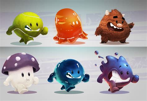 Consulter Ce Projet Behance Cute Alien Characters Set